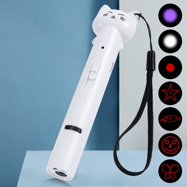 Laser Pointer Interative Cat Toy for Cats to Chase, Rechargeable Red Laser Light Pointer Exercises Training Tool for Kittens Cats Dogs - Image 6
