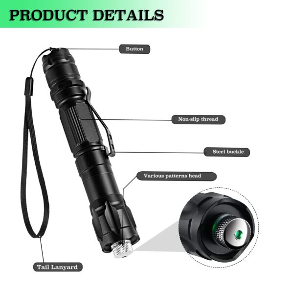 Tactical Flashlight 3000 Lumen wih Compact Set for Outdoor Running, Hunting, Camping, Hiking - Image 4