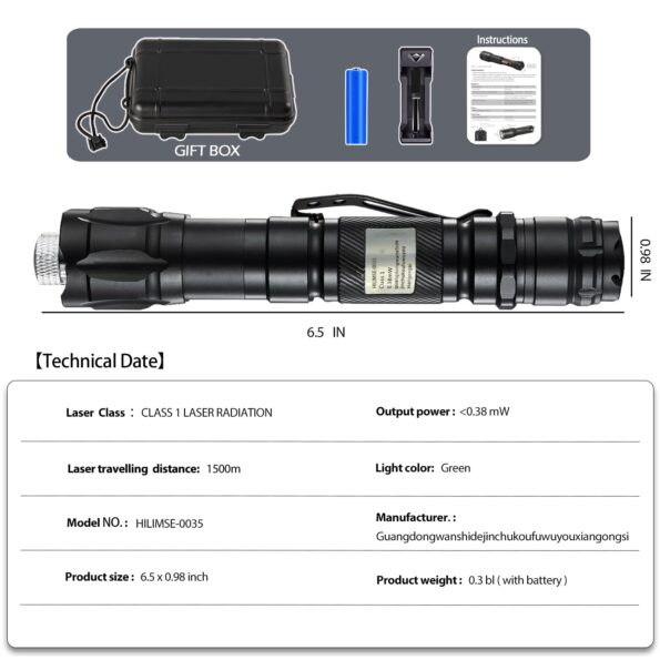 Tactical Flashlight 3000 Lumen wih Compact Set for Outdoor Running, Hunting, Camping, Hiking - Image 5